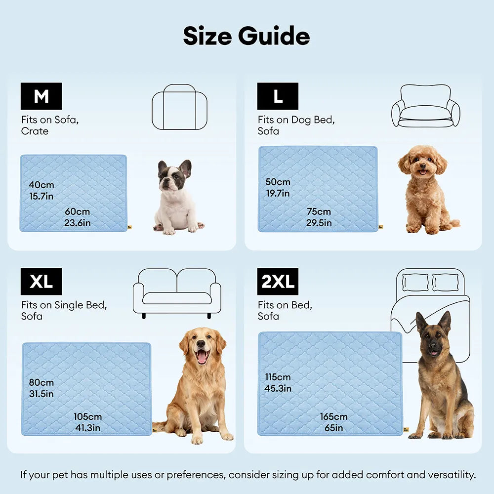 FROZELI - Reversible Cooling Dog Blanket That Protects Statement Seating