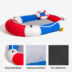 RAVYLO - Boat-Shaped Cooling Pet Bed for Summer Comfort