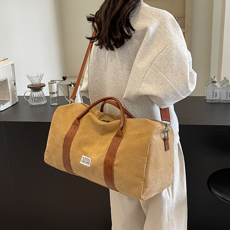 LUXIBAG - Washed Canvas Duffel Bag for Organized Travel