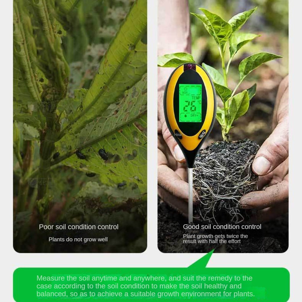 SOILMASTER - 4-in-1 Soil Meter for Healthier Plants