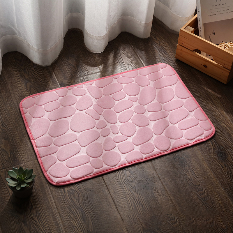 PEBLORA - Sculpted Bath Mat for Dry Floors and Safer Steps