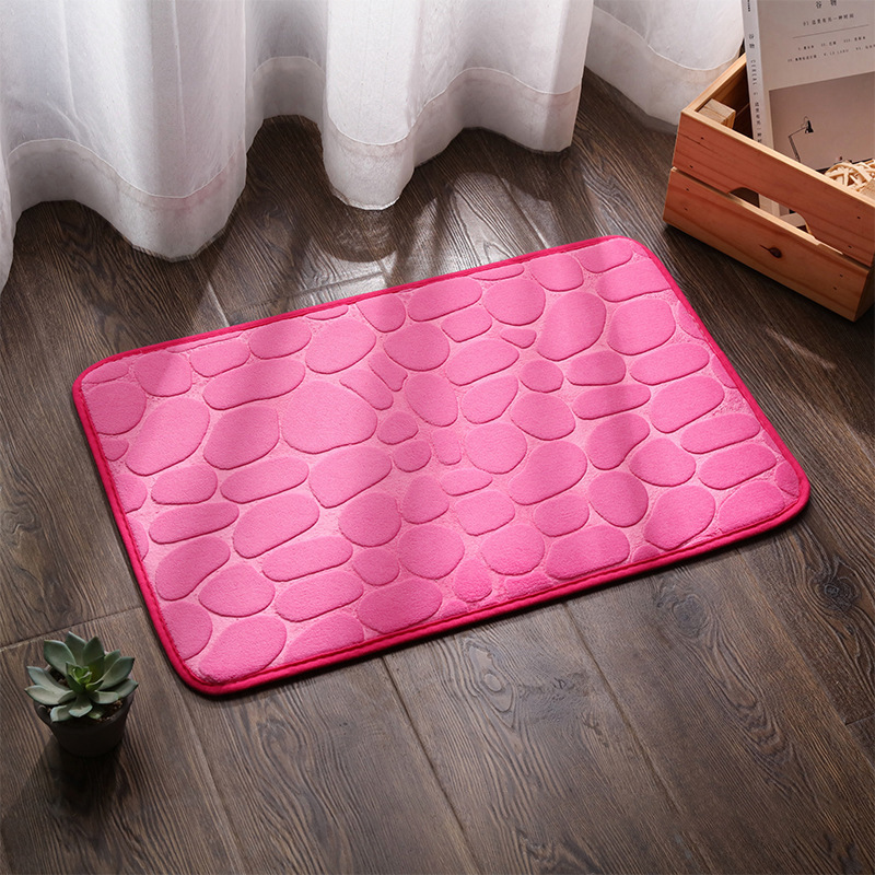 PEBLORA - Sculpted Bath Mat for Dry Floors and Safer Steps