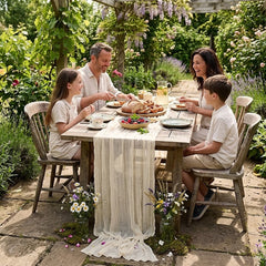 GAUZELLE - Cheesecloth Table Runner for Graceful Table Styling