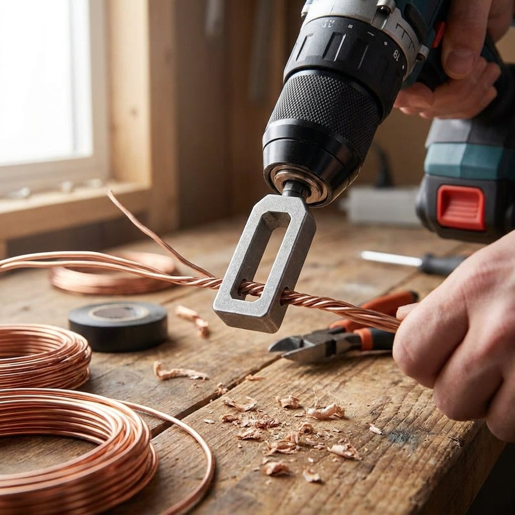 WIRLENO - Drill Wire Twister for Fast, Clean Connections