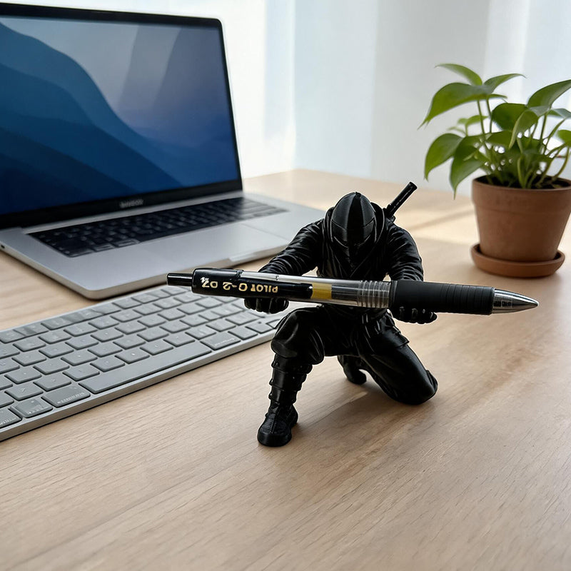 INKURAI - 3D-Printed Samurai Pen Holder for a Striking, Tidy Desk