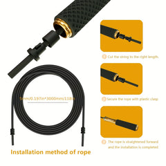 VELOQIN - Adjustable Weighted Jump Rope for Faster Cardio Training