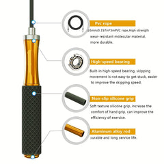 VELOQIN - Adjustable Weighted Jump Rope for Faster Cardio Training
