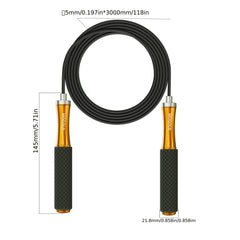 VELOQIN - Adjustable Weighted Jump Rope for Faster Cardio Training