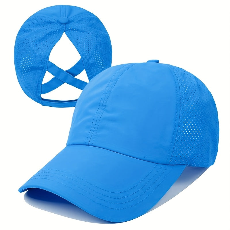 VELIQO - Quick-Dry Ponytail Cap for Comfortable Outdoor Wear