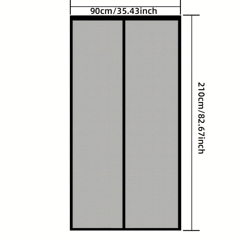 MAGNASEAL - Magnetic Mesh Door Curtain for Hands-Free Insect Control