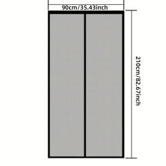 MAGNASEAL - Magnetic Mesh Door Curtain for Hands-Free Insect Control