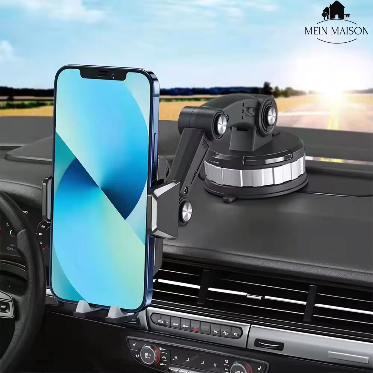ROTAVIQ - Rotating Car Phone Mount for Secure One-Handed Use