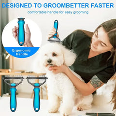 COATGUARD - Dual-Sided Pet Comb for Easy Deshedding and Detangling