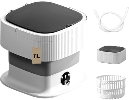 LAVYRA - Collapsible Mini Washer for Space-Saving Laundry