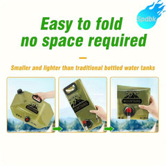 VESKORA - Foldable Water Container for Easy Outdoor Dispensing