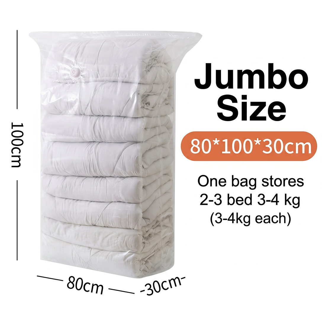 AERVIXA - Pump-Free Compression Bags for Space-Saving Storage