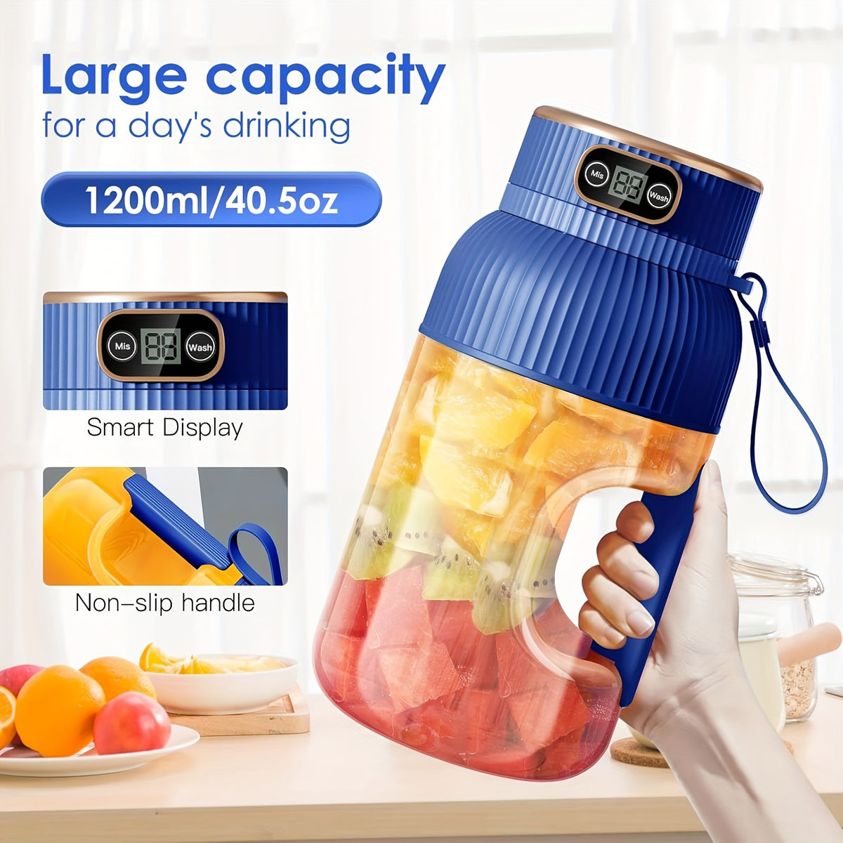 FRUVIXA - Portable Rechargeable Blender for Smoothies Anywhere