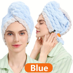 TRESSIVA - Oversized Microfiber Hair Towel for Faster Drying