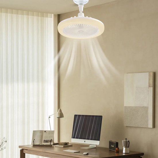 LIGHTBREEZE - Sculptural LED Ceiling Fan for Light and Airflow