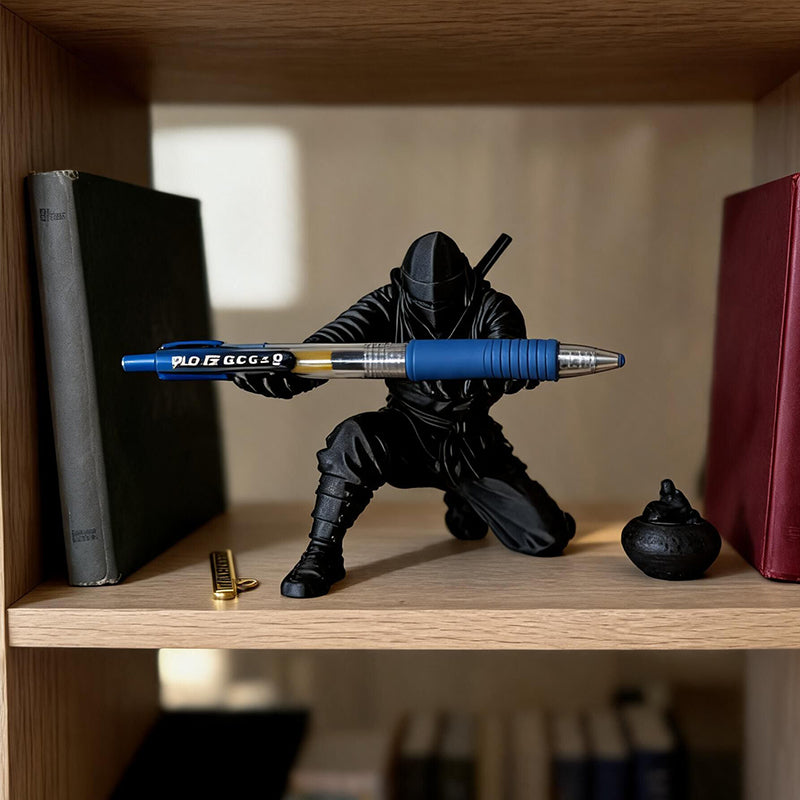 INKURAI - 3D-Printed Samurai Pen Holder for a Striking, Tidy Desk