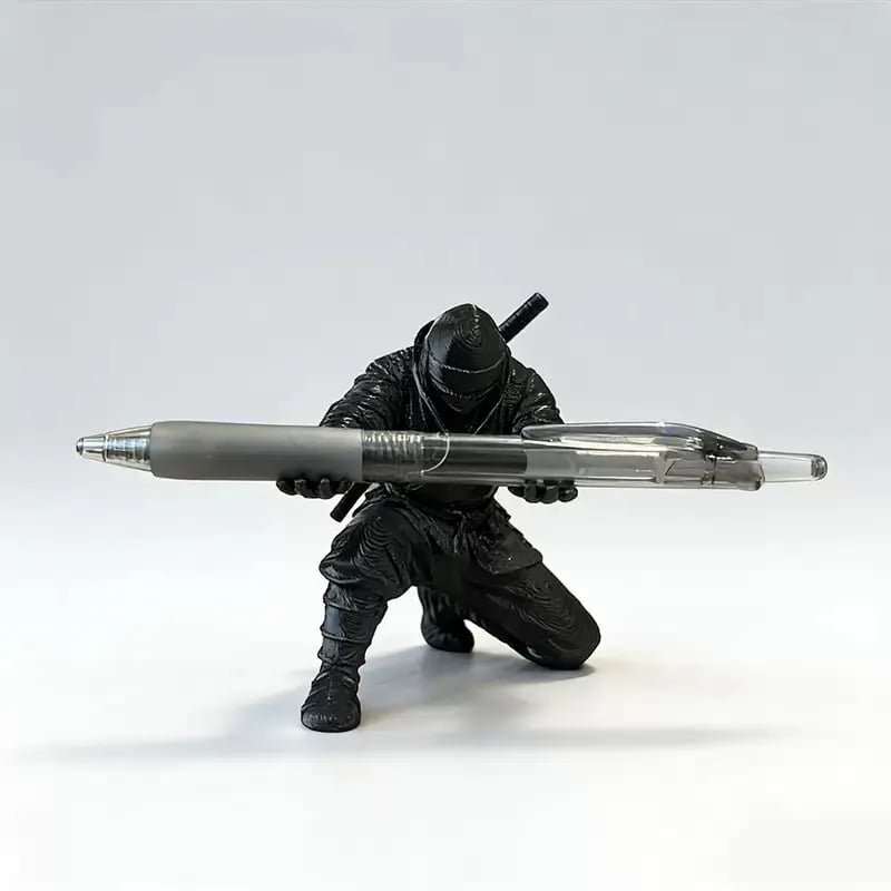 INKURAI - 3D-Printed Samurai Pen Holder for a Striking, Tidy Desk