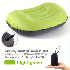 AIRREST - Inflatable Travel Pillow for Colorful Curved Support