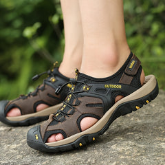 VELTRANO - Leather Fisherman Sandals for Comfortable Summer Walking