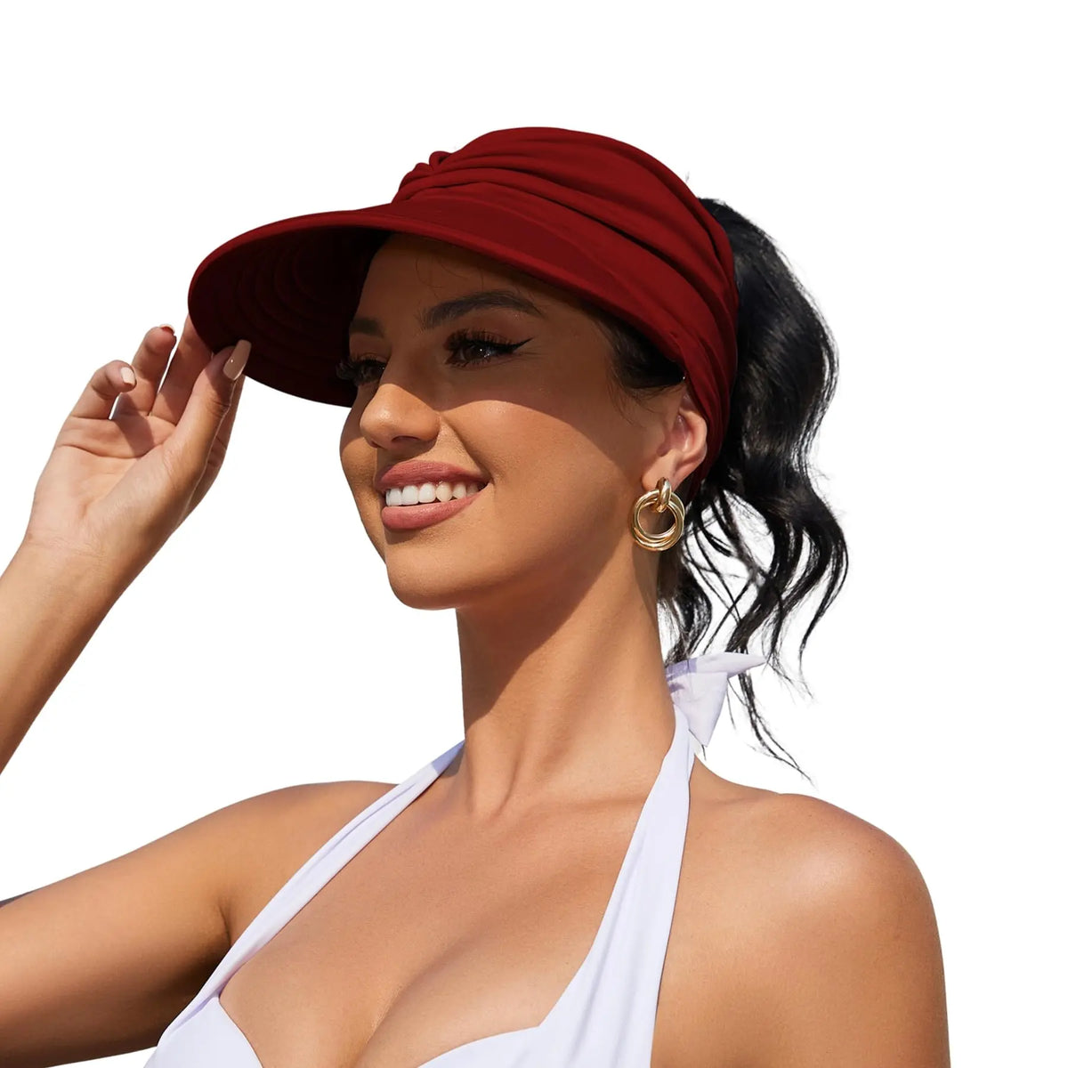 VYSOLAE - Ponytail Sun Visor for UPF 50+ Face Protection