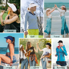 VYSOLAE - Ponytail Sun Visor for UPF 50+ Face Protection