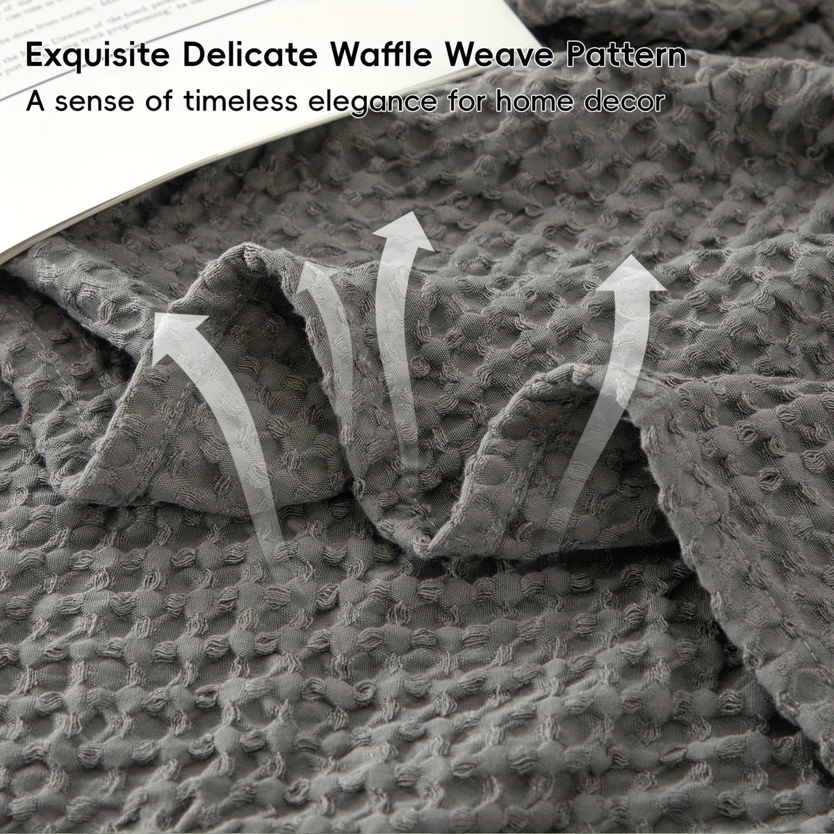 CLOUDWEAVE - Waffle Weave Throw for Softness and Sculptural Style