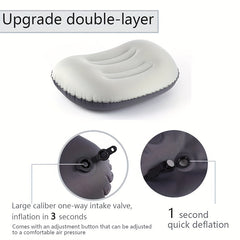 AIRREST - Inflatable Travel Pillow for Colorful Curved Support