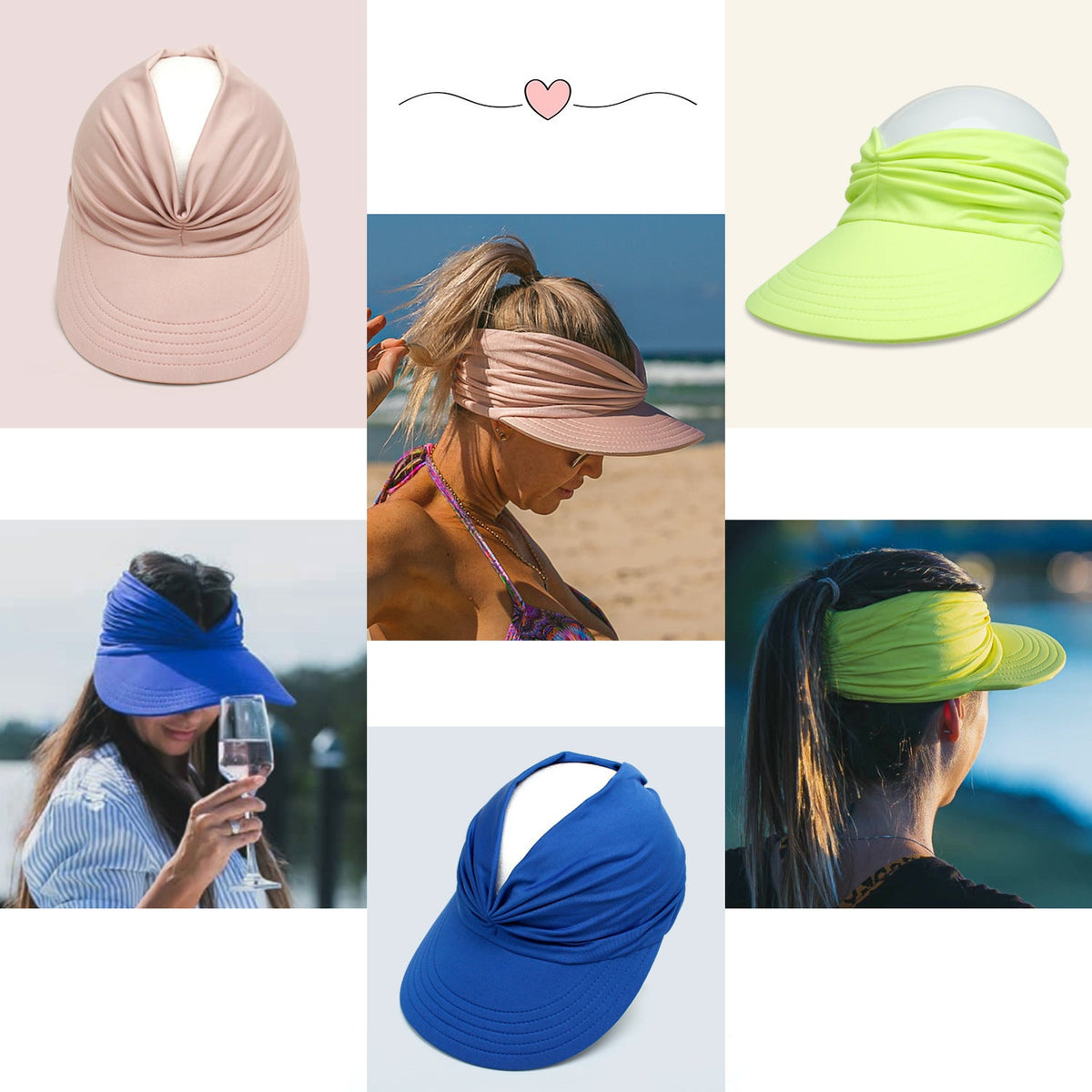 VYSOLAE - Ponytail Sun Visor for UPF 50+ Face Protection