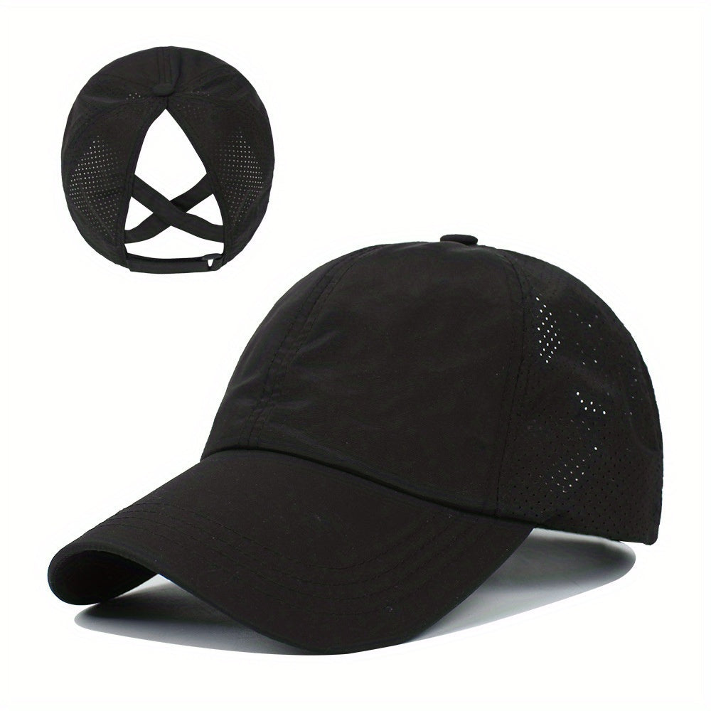 VELIQO - Quick-Dry Ponytail Cap for Comfortable Outdoor Wear