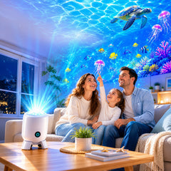 RIPPLELIGHT - Rotating LED Projector for a Calming Room Glow