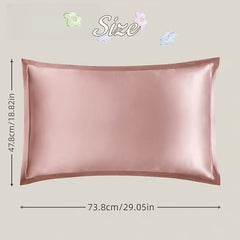 GLOSSIVA - Silk-Blend Pillowcase Pair for Artful Seating Accents