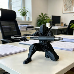 INKURAI - 3D-Printed Samurai Pen Holder for a Striking, Tidy Desk