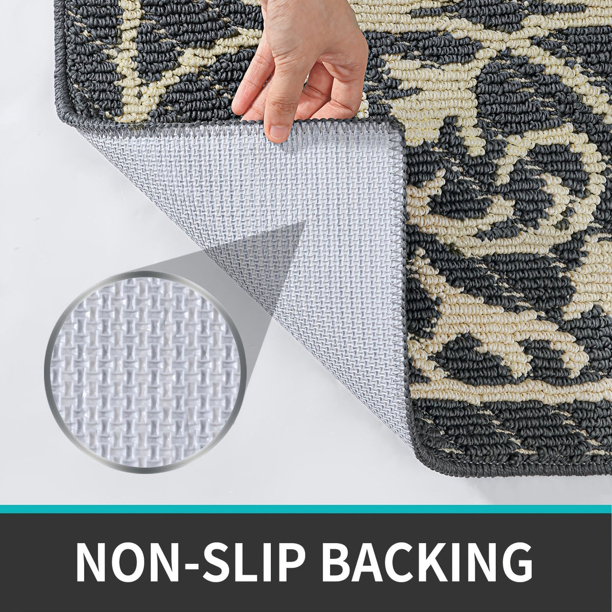PUREHOME - Low-Profile Entryway Rug That Keeps Floors Clean