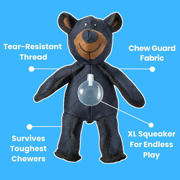 BRUMLIO - Durable Squeaky Bear Toy for Heavy Chewers