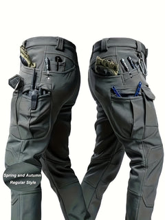 ROVEXIL - Men's Stretch Cargo Pants for Flexible Pocket Storage