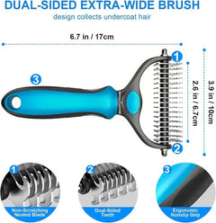 COATGUARD - Dual-Sided Pet Comb for Easy Deshedding and Detangling
