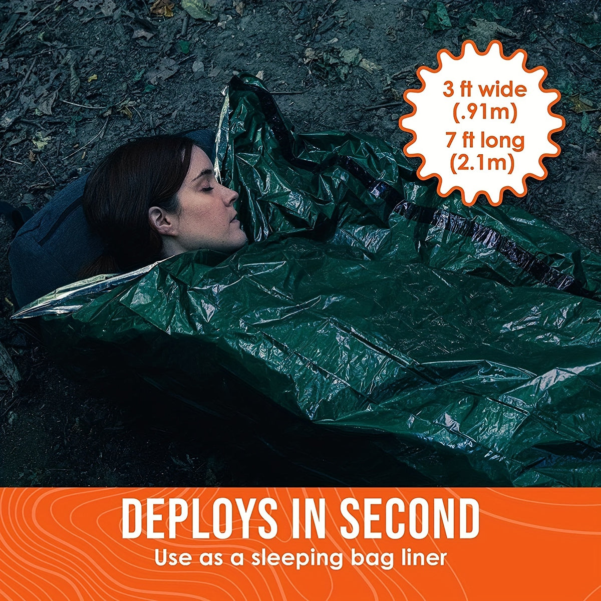 WARVENA - Emergency Bivy Sack for Retaining Body Heat Outdoors