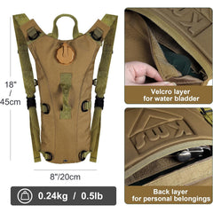 KELVORA - 3-Liter Hydration Backpack for Hands-Free Adventures