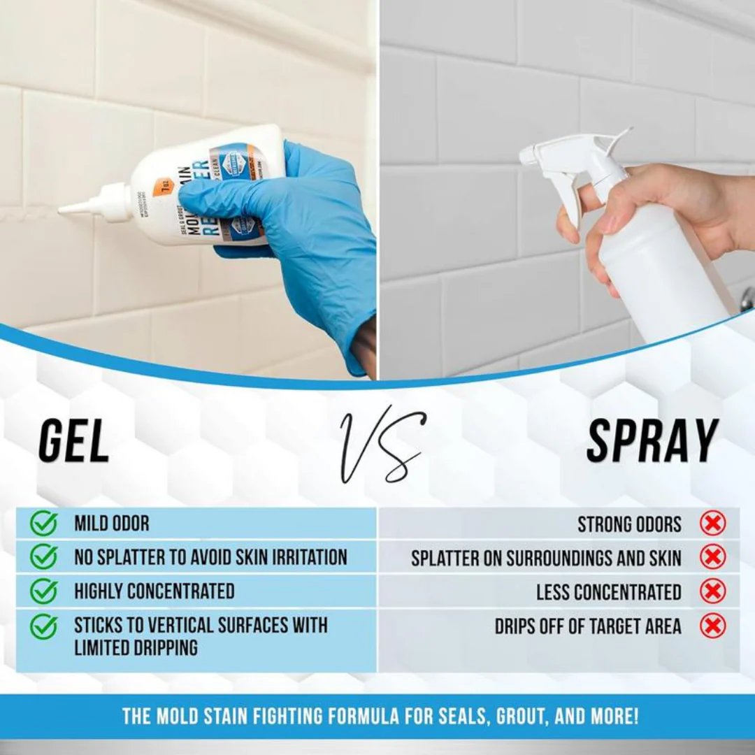 MYZELVA - Mold Removal Gel for Cleaner Grout and Damp Areas