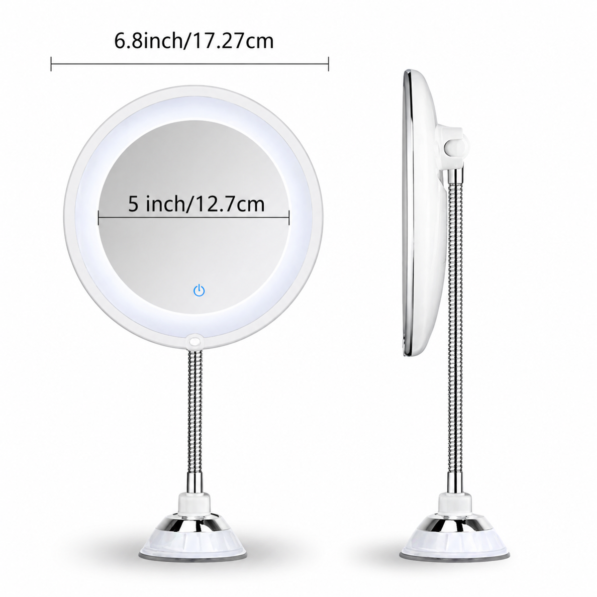 VYRELUNE - 10X LED Magnifying Mirror for Precise Grooming
