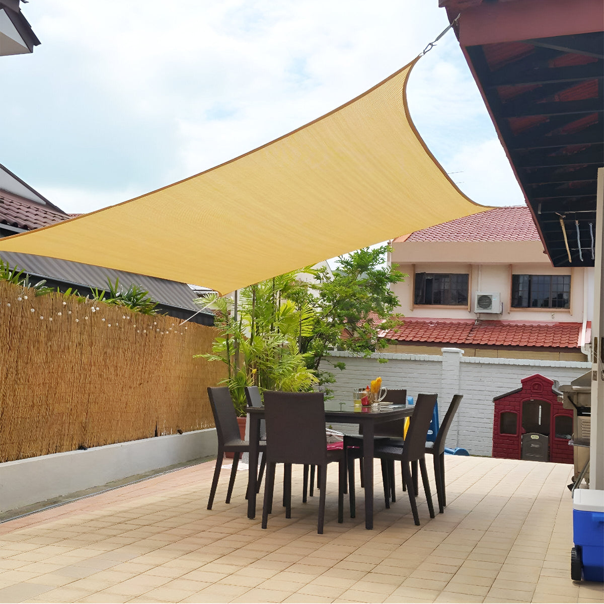 TERRASHIELD - Outdoor Shade Sail for Cooler Patio Living