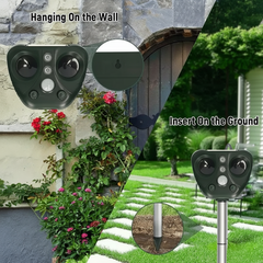 AVIFORA - Solar Ultrasonic Bird Repeller for Protected Gardens