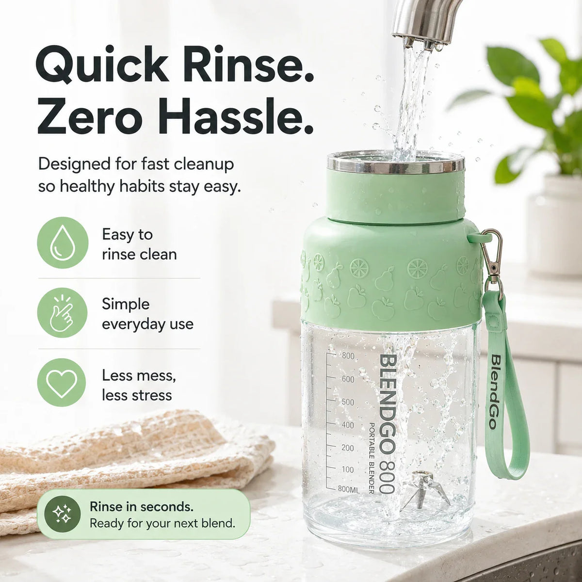 FRUVORA - Portable Blender for Fresh Smoothies Anywhere