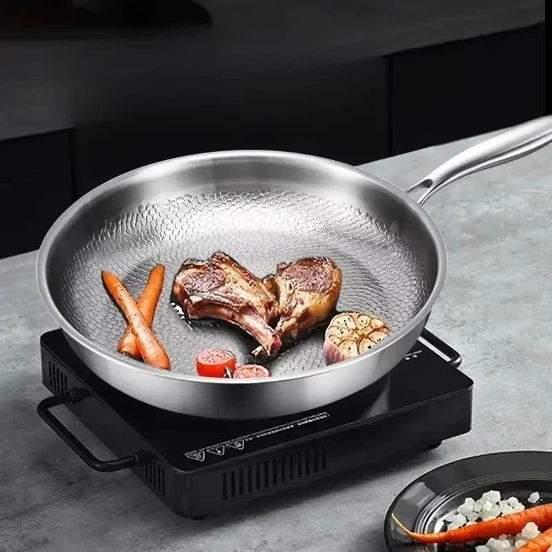 HAMMERPAN - Hammered Titanium Frying Pan for Coating-Free Cooking