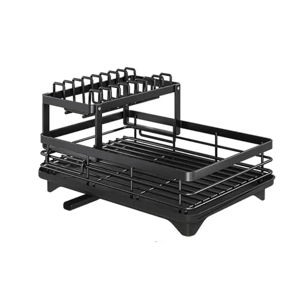 DRYVORA - Folding Stainless Steel Dish Rack for Clear Counters