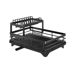DRYVORA - Folding Stainless Steel Dish Rack for Clear Counters